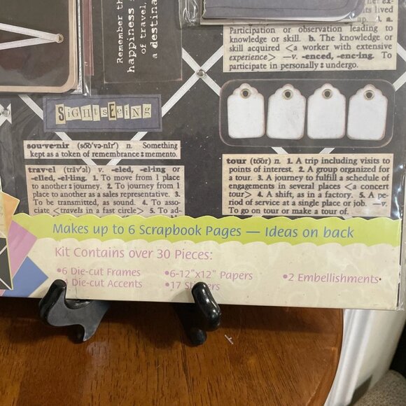 Colorbok Perfect Pages Travel Dimensional Scrapbook Kit - 30 Pieces - NIP - Picture 2 of 4